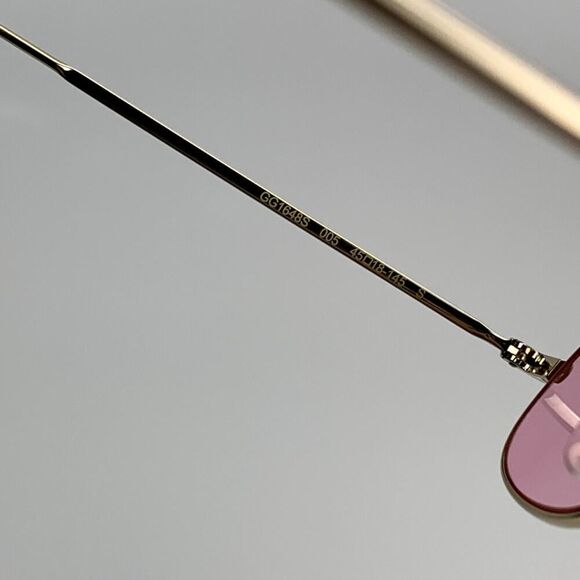 NEW Gucci Sunglasses GG1648S 005 Gold Pink Unisex Authentic - Picture 9 of 13